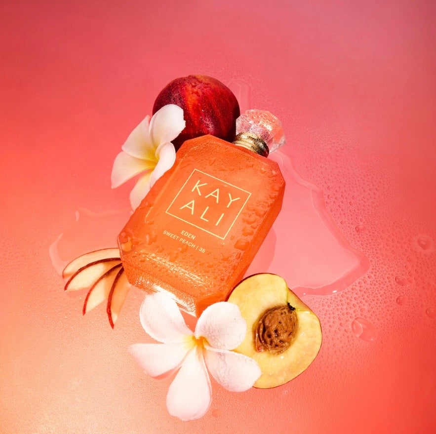 KAYALI Eden Sweet Peach Eau de Parfum 100ml – Luxury Fruity Women's Perfume